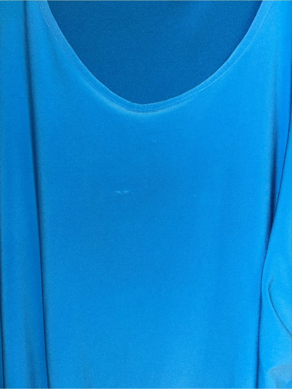 Express Bright Blue Ruched Side Tank Dress - Picture 3 of 7